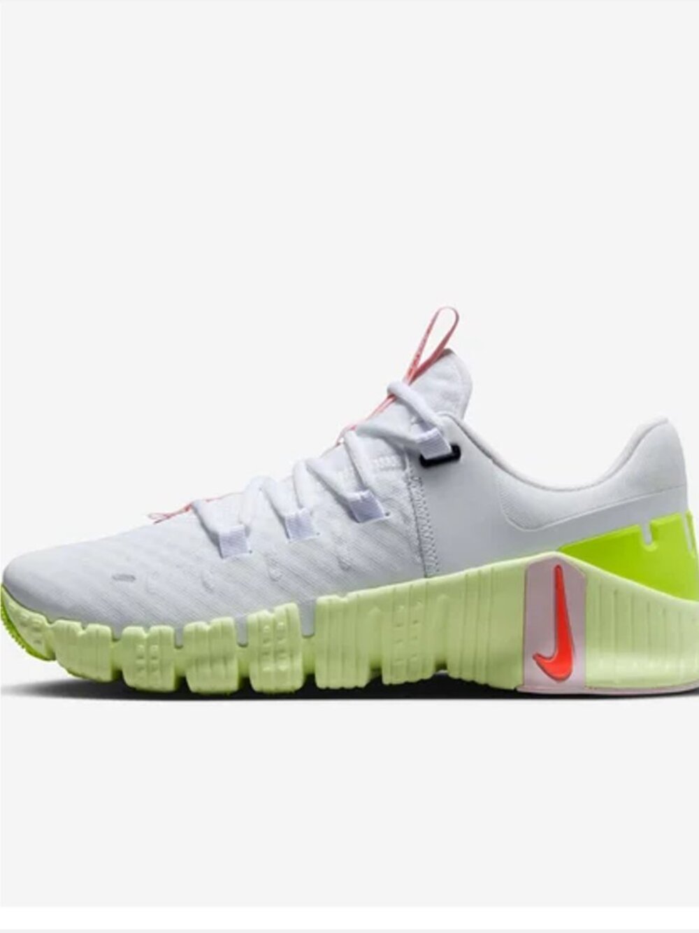 Nike Damen Free Metcon 5 White Barely Volt Pink Crimson Sneakers Women US 9